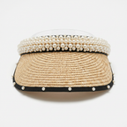 Radiant Pearl Straw Sun Hat