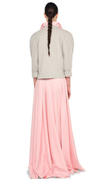 SUPER OS SLEEVELESS BF NK SHIRT FLARED GOWN