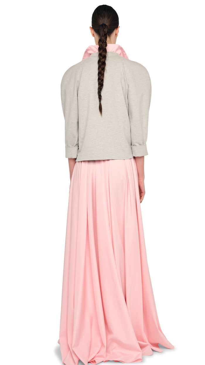 SUPER OS SLEEVELESS BF NK SHIRT FLARED GOWN