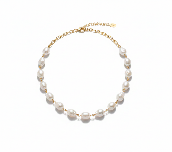 Worthy Baroque Freshwater Pearl Choker Hover Image