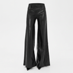 Olivia Vegan Leather Wide Leg Flare Pants