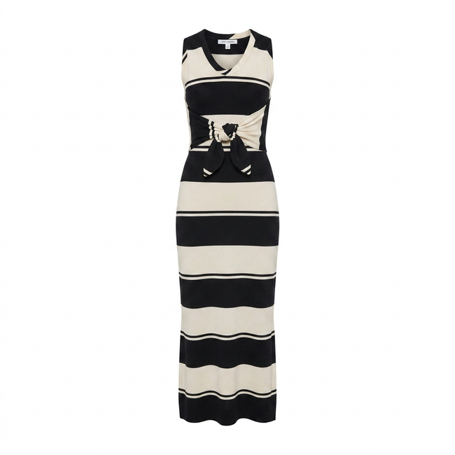 Striped Long Dress Hover Image