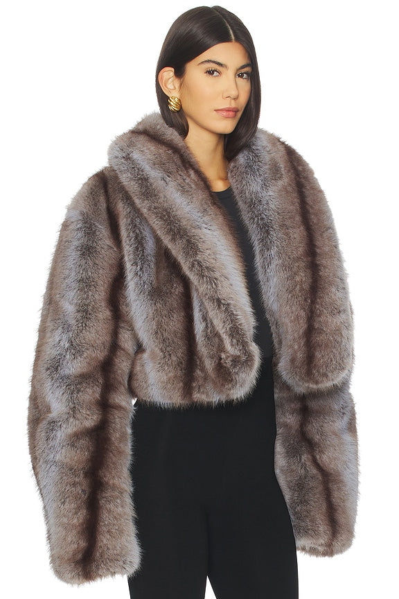 Stephanie Faux Fur Coat