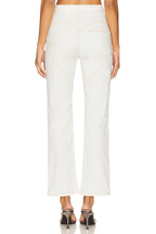 Crystal Grommet Straight Leg Jean