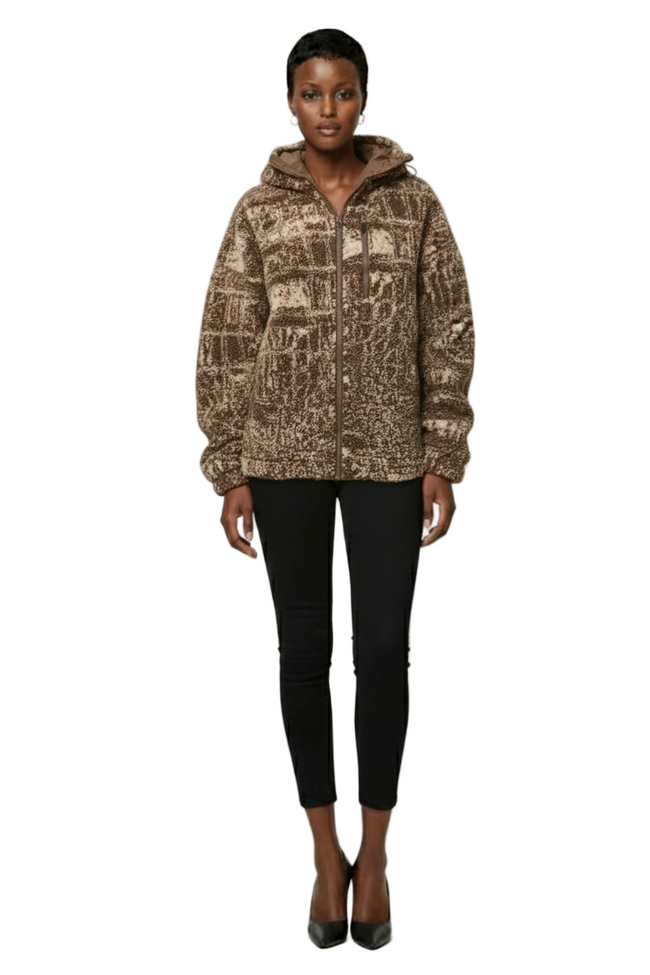 ASMC Truenature Full-Zip Print Winter Fleece Jacket Hover Image