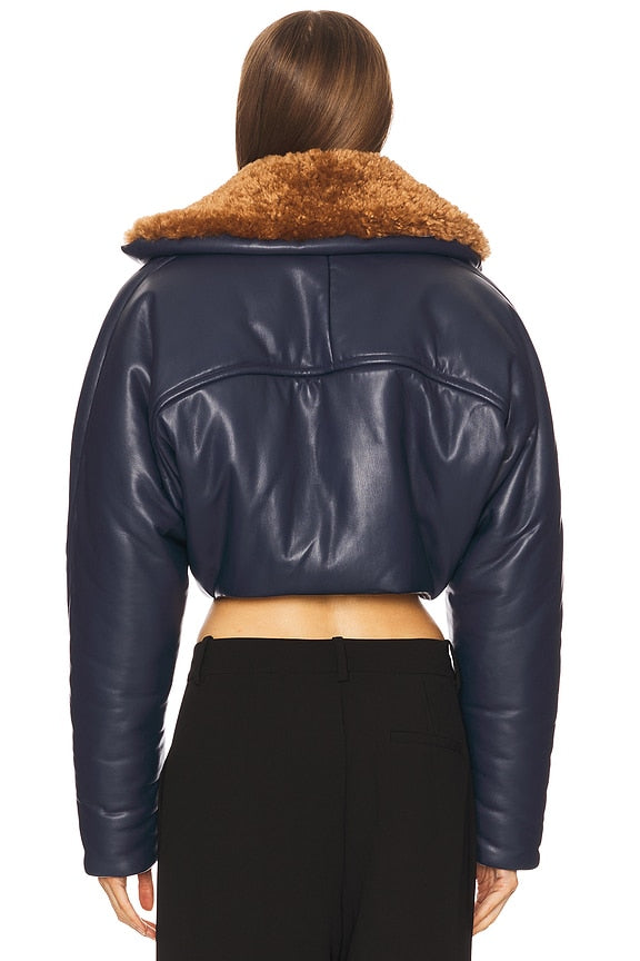 Cropped Aviator Jacket