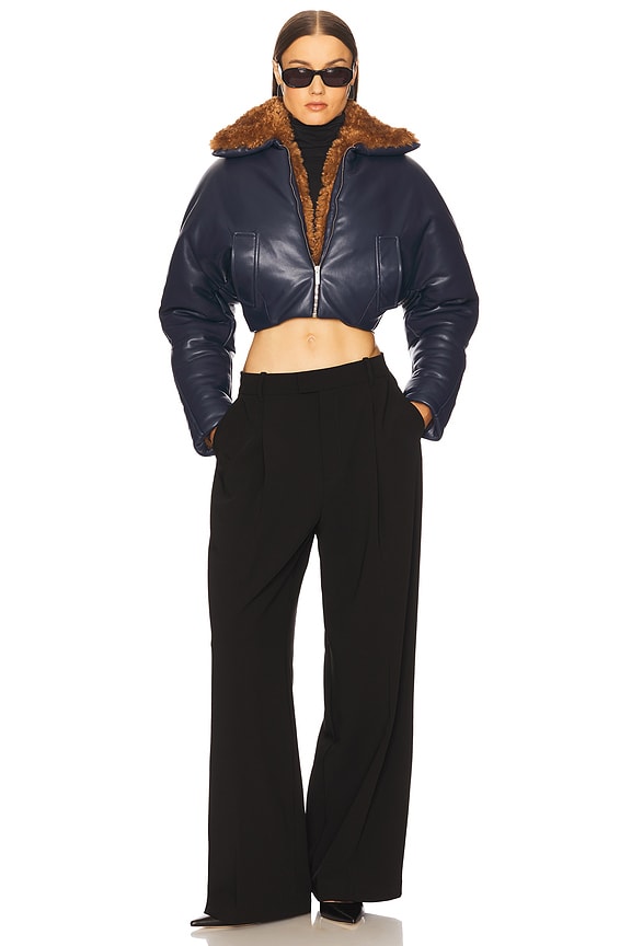 Cropped Aviator Jacket