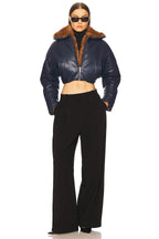 Cropped Aviator Jacket