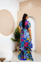 Divine Multi-Color Ankara Kaftan Dress