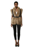 Arave Women's Volume Furry Stand Collar Vest