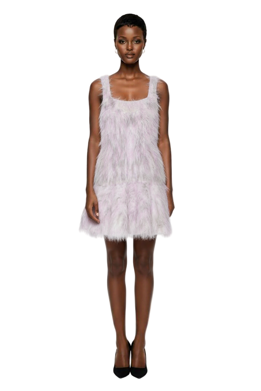 Astrid Faux Fur Dress