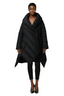 Asymmetrical Hooded Puffer Coat