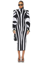 FLEDERMAUSFLÜGELKLEID ZEBRA
