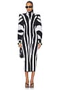 FLEDERMAUSFLÜGELKLEID ZEBRA