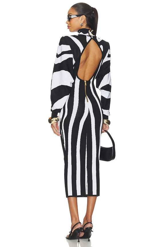 FLEDERMAUSFLÜGELKLEID ZEBRA
