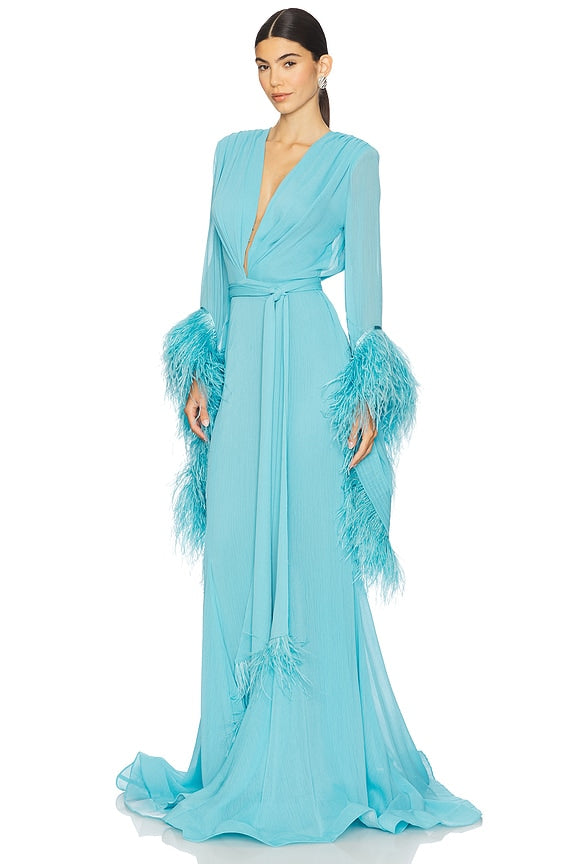 Geisha V Neck Gown