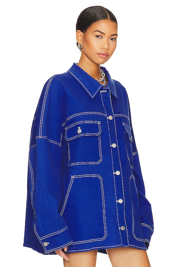 BY.DYLN Cooper Jacket in Cobalt