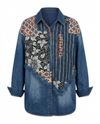Free Spirit Patchwork Denim Blouse