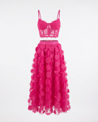 Radiant Meshed Polka Dot Two-Piece Set