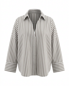 Adventurous Striped Loose Blouse