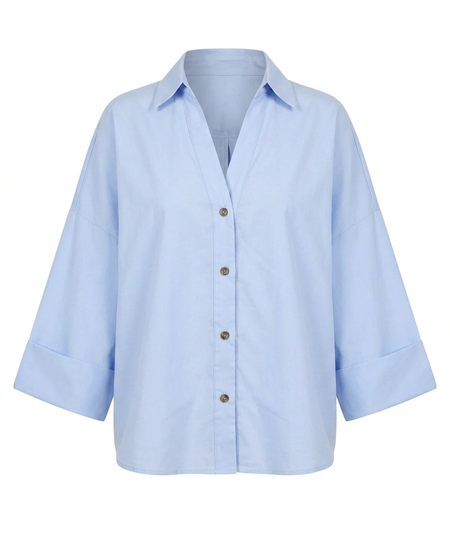 Adventurous Striped Loose Blouse Hover Image