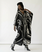 Sovereign Printed Silk Oversized Kaftan