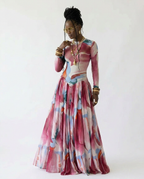 Abundant Printed Pleated Maxi Dress