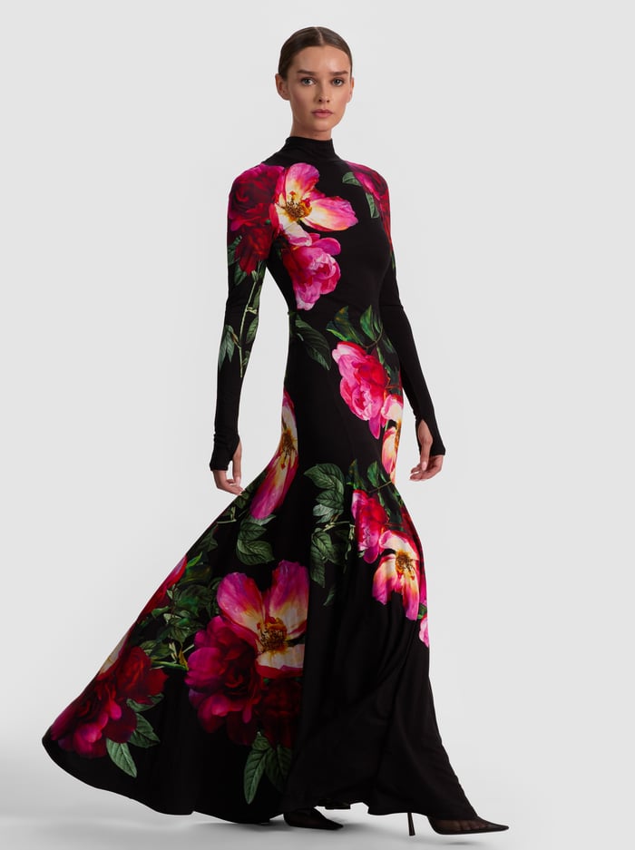 AUGUSTA OPEN BACK MAXI DRESS