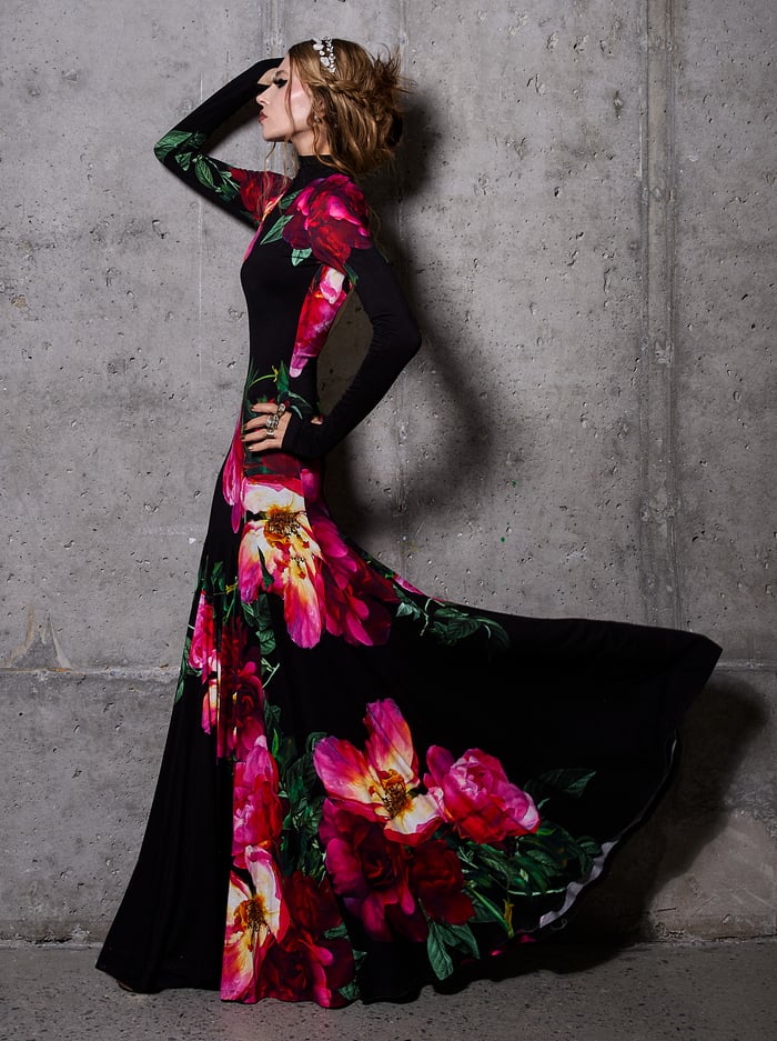AUGUSTA OPEN BACK MAXI DRESS