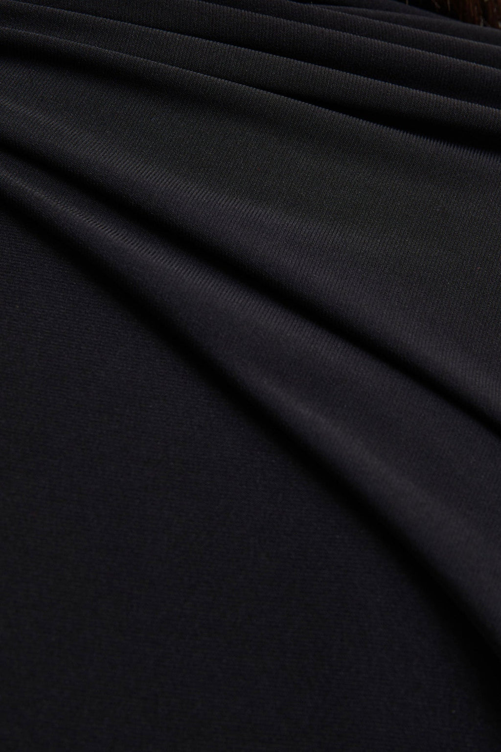 Seema Black High-Neck Jumpsuit With Cape