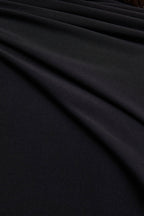 Seema Black High-Neck Jumpsuit With Cape