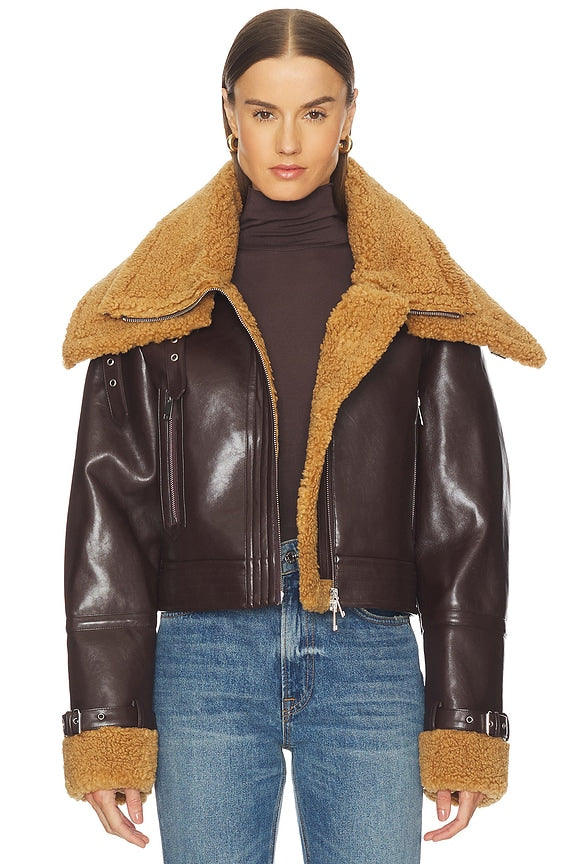 Camila Coelho Elba Jacket in Umber Main Image