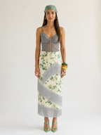 Wanderlust Printed Tassel Midi Skirt