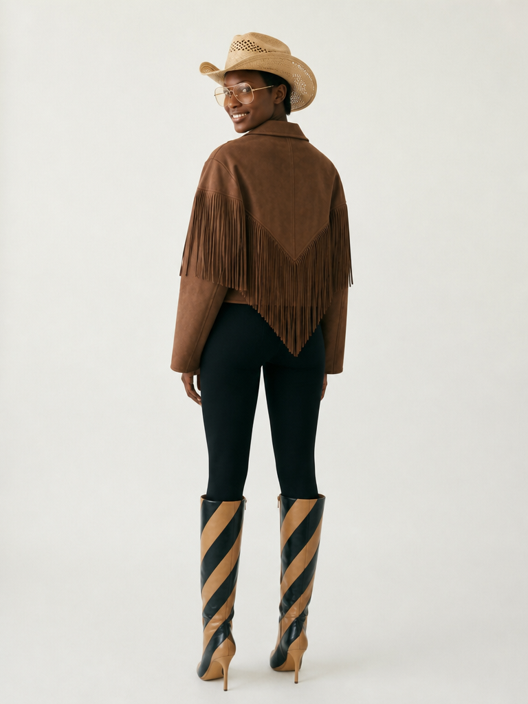 Wild Heart Faux Suede Tassel Jacket