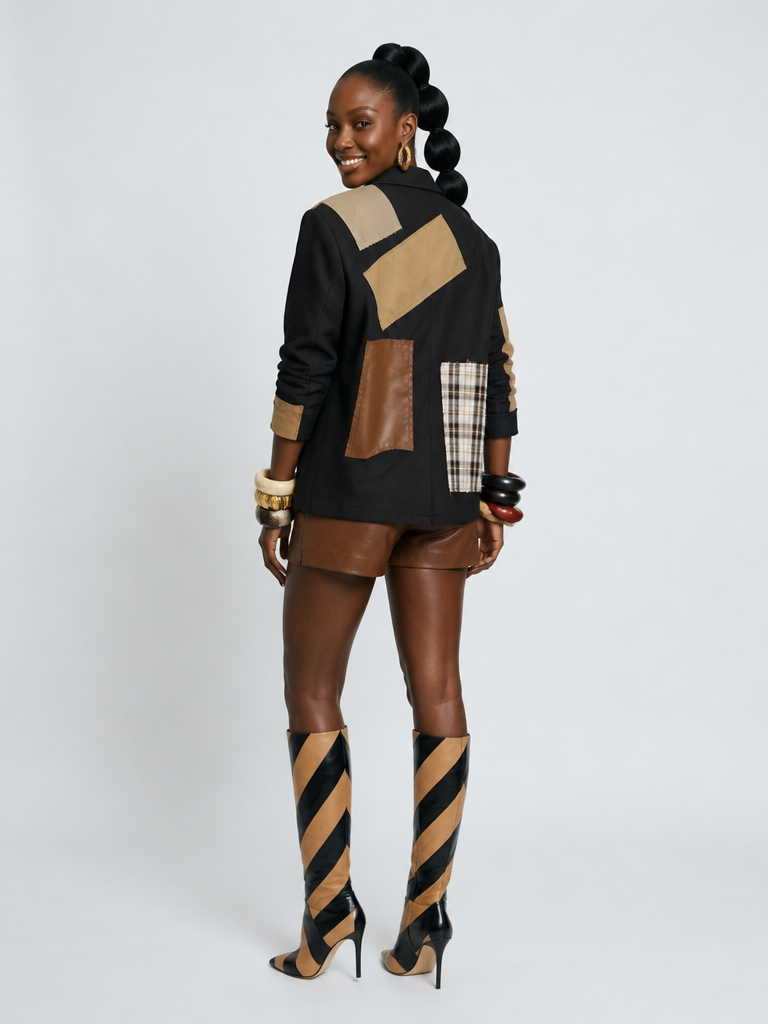 Audacious Patchwork Loose Blazer