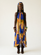 Wanderlust Halter Printed Maxi Dress