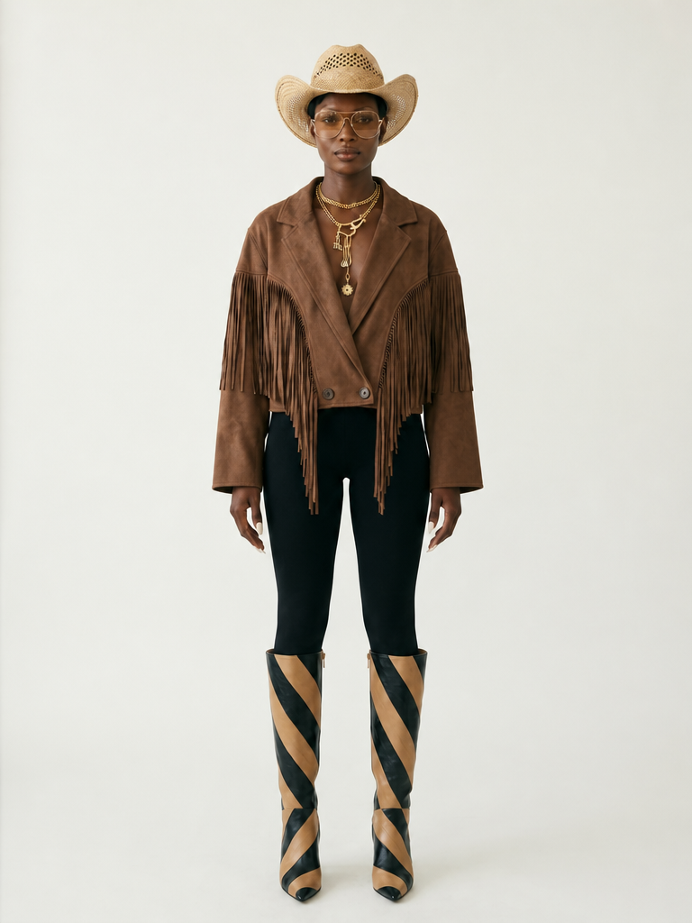 Wild Heart Faux Suede Tassel Jacket