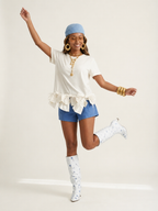 Worthy Bow Ruffle T-shirt