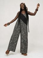 Unique Geometric Loose Jumpsuit