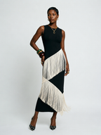 Free Spirit Tassel A-Line Maxi Dress