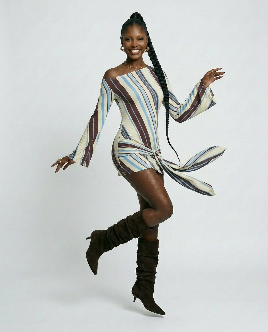 Wanderlust Striped Mini Dress