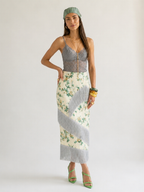 Wanderlust Printed Tassel Midi Skirt