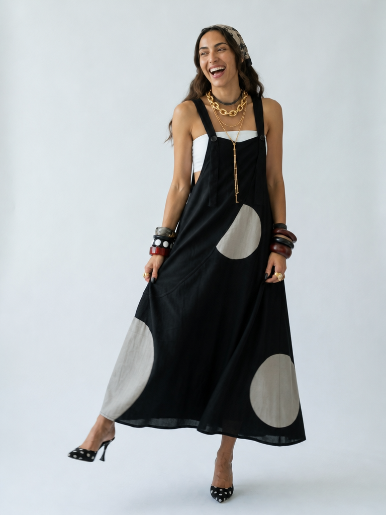 Sovereign Dot Loose Maxi Dress