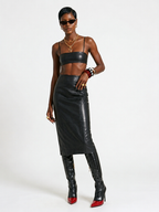 Fierce Faux Leather Midi Set