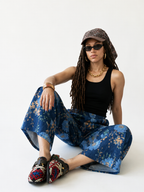 Wanderlust Vintage Floral Wide-Leg Jeans