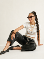 Bold Drawstring Wide Leg Pants