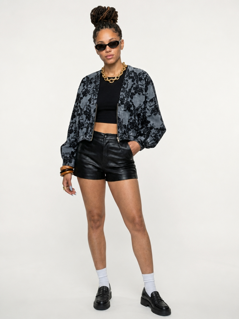 Unique Embroidered Denim Jacket