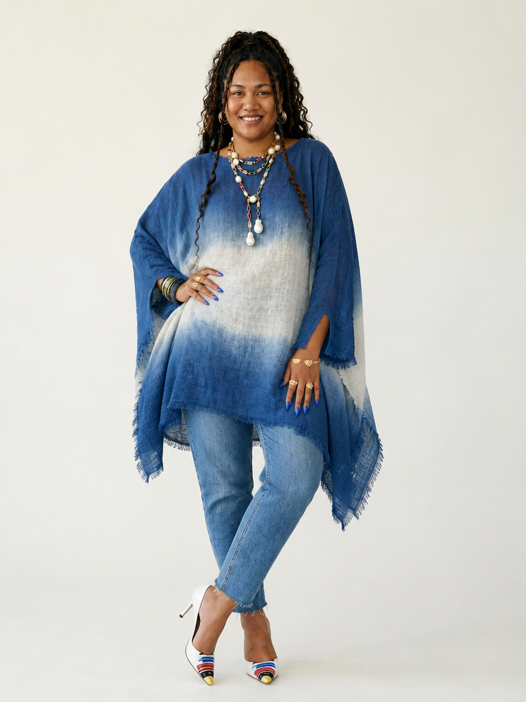 Wanderlust Tie-Dyed Boho Kaftan