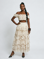 Free Spirit Polka Dot Ruffle Skirt