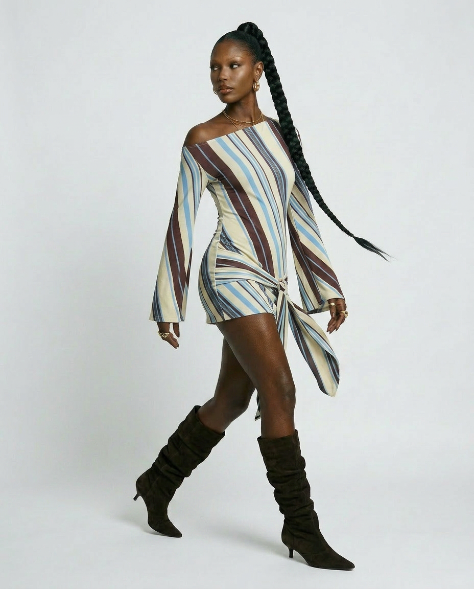Wanderlust Striped Mini Dress